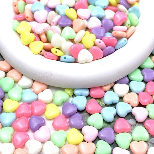 亚克力桃心珠diy饰品配件