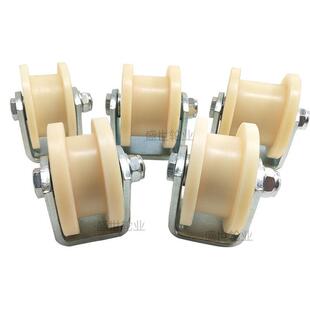 H型双边浇筑MC尼龙轨道轮绝缘轮火车铁轨轮重型铁路专用轨道轮