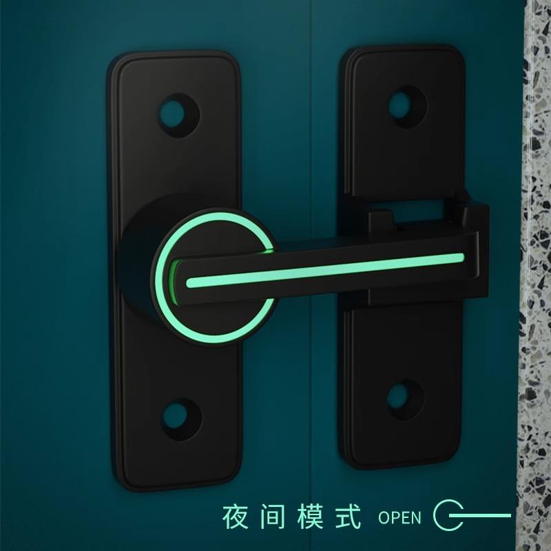 2025新款法式90度门锁插销门栓室内卫生间推拉门扣移门卡扣免打孔