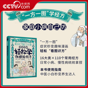 【央视网】漫画图解 轻松学伤寒论经方 110个经方 从经方组成功用解析辨证要点等进行深度剖析 小白也能快速掌握辨证逻辑QG
