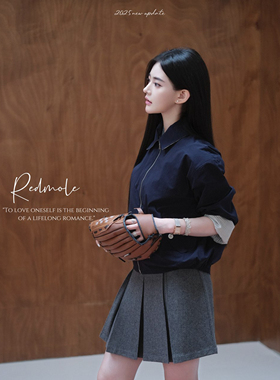 Redmole【闲暇棉语】65棉双面穿｜藏青休闲感｜不费力时髦感外套