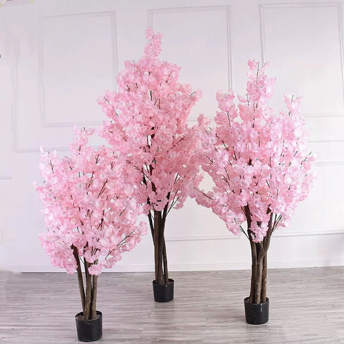 仿真樱花树桃花树许愿树室内酒店婚庆商场装饰造景植物盆栽仿真树