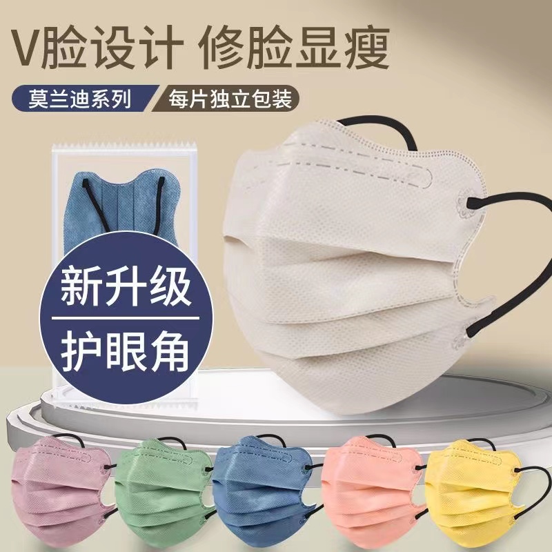 含熔喷布防护口罩弧形蝶形