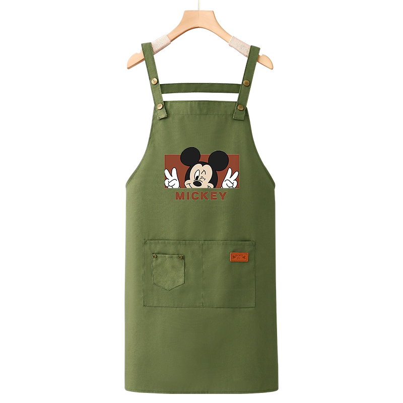 定制logo印字纯棉围裙餐饮工作服