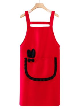 纯棉家用厨房围裙时尚工作服女