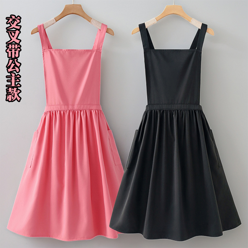 围裙厨房家用2025新款高级感年轻款女做饭美甲工作服餐饮专用定制