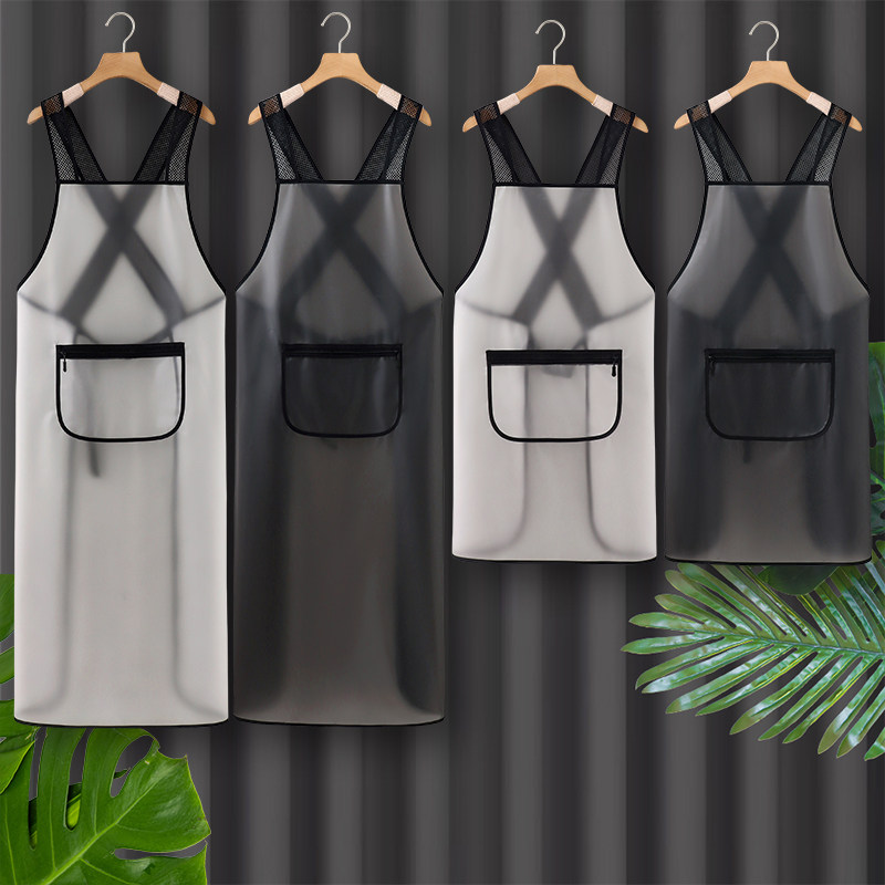 TPU围裙厨房家用2025新款防油防水男做饭年轻大码工作服上班专用