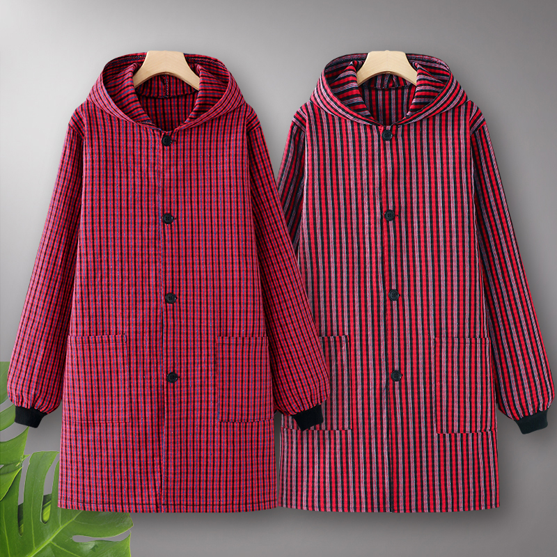 长袖围裙纯棉做饭韩式罩衣厨房家用定制女2025新款工作服夏季薄款