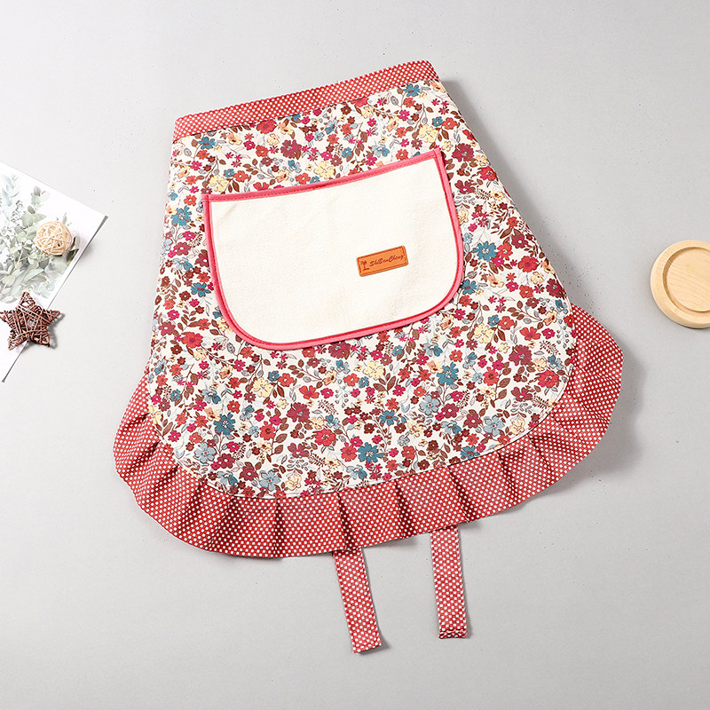 时尚半身围裙厨房家用夏天纯棉女2026新款透气餐饮专用上班可擦手