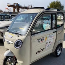 电动三轮车全封闭家用小型老成年人代步新国标可上牌老头乐电瓶车