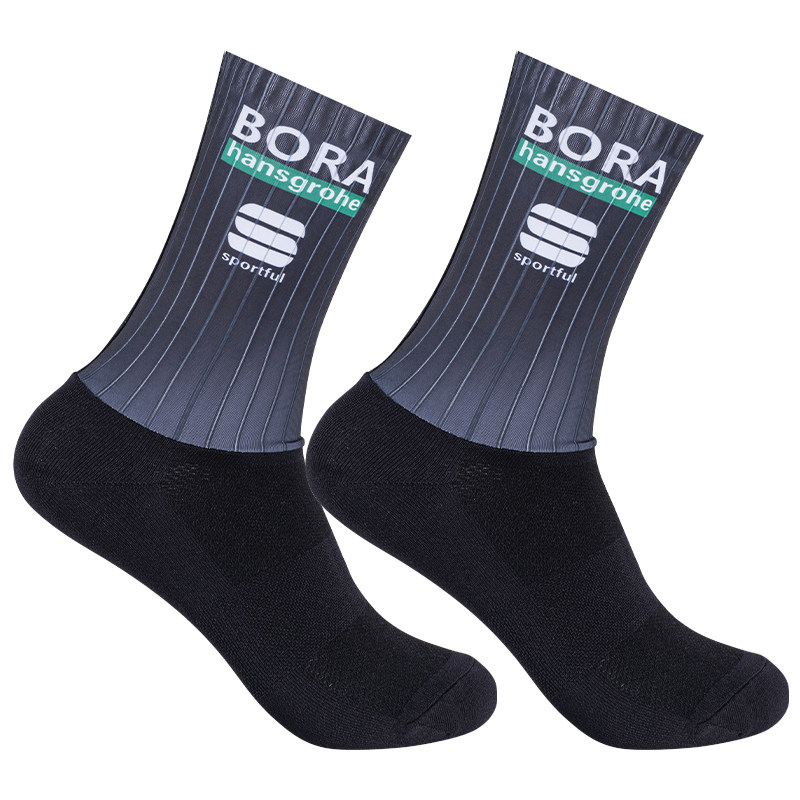 Aero socks专业运动队版公路自行车骑行袜子压缩中长筒男女款跑步