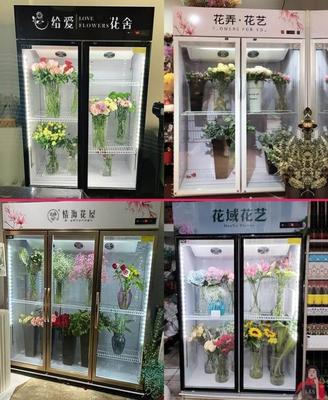 展示柜鲜花冷藏保鲜展示柜冰箱花店花束风冷单三双门商用立式