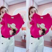 纯棉短袖 圆领宽松显瘦正肩上衣 洋气烫钻体恤衫 t恤女夏季 2025新款