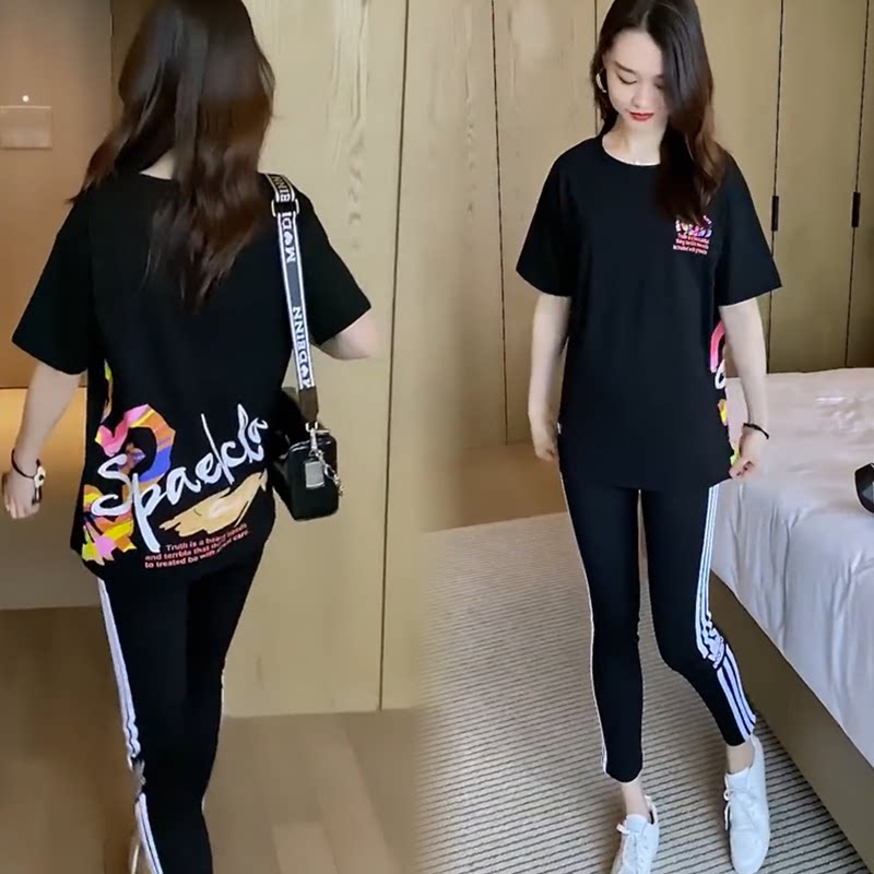 纯棉t恤女短袖2026夏新款宽松大码女装遮肚子藏肉中长款休闲上衣