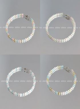 zizicz清新ins仙女冰透新款拉丝猫眼原创小众弹力手链闺蜜礼物