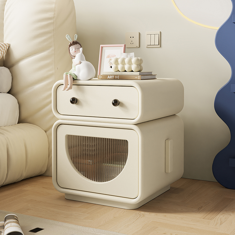 沉迪卡通松木整装现代简约床头柜