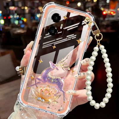 华为荣耀300女款透明印花保护套