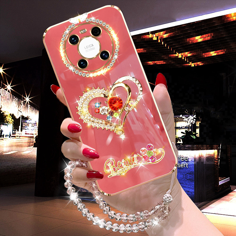 适用于华为mate40手机壳pro潮流高级感保护套mate40e超薄曲面屏镶钻防