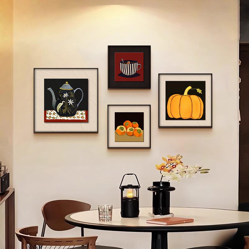 福画中古风客厅沙发法式复古挂画