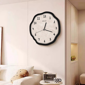 简约现代客厅钟表挂钟装 饰画2025新款 高级感餐厅静音时钟挂墙家用