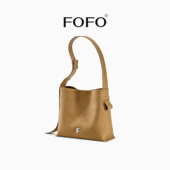 FOFO中号流浪包女原创小众设计师大容量通勤荔枝纹牛皮单肩斜挎包