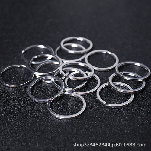 厂家钥匙扣铁质金属钥匙圈弹性黄铜钥匙圈环可做不锈钢材质