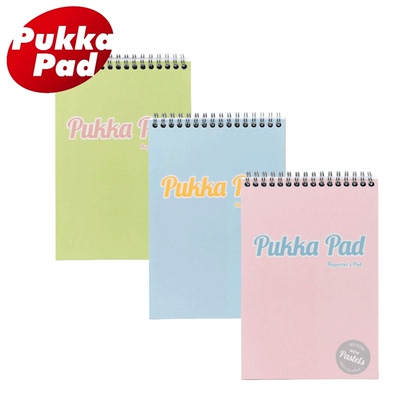PukkaPad Pastel系列A5/A7高颜值双线圈笔记本本子简约便携手账本单词本