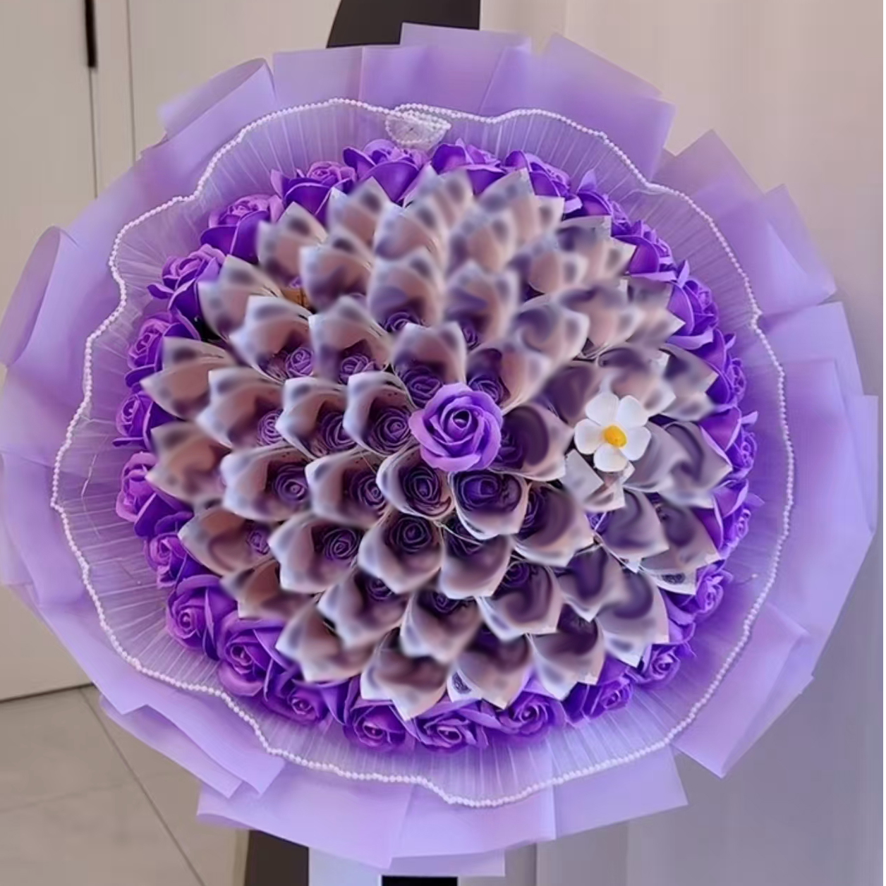 情人节玫瑰有钱花束花半成品diy送女朋友妈妈生日礼物男朋友七夕