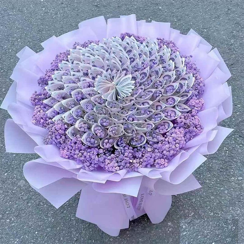 包好的高级有钱花束成品材料包成人礼钞票全套diy半成品送女朋友