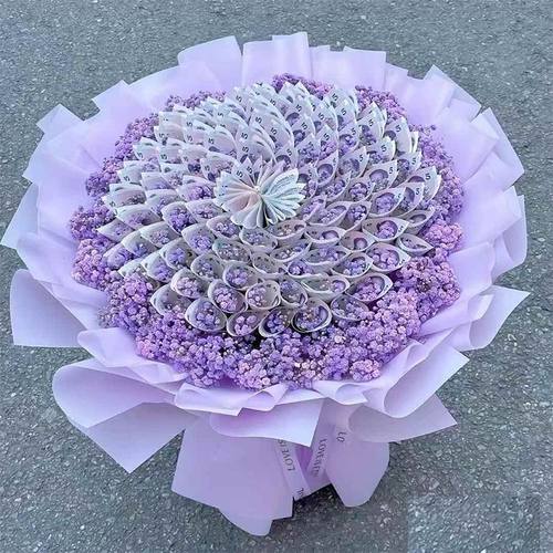 包好的高级有钱花束成品材料包成人礼钞票全套diy半成品送女朋友