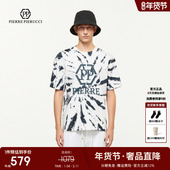 PIERRE 节新款 PIERUCCIPP意大利男装 25款 夏季 泼墨字母短袖 T恤