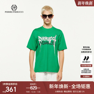 字母印花潮流品牌设计休闲短袖 新款 T恤 2025夏季 PP意大利轻奢男装