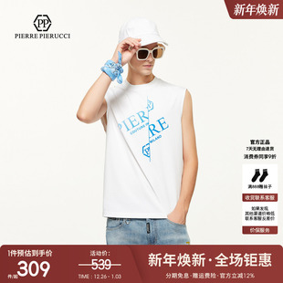 潮流无袖 PP意大利轻奢男装 时尚 新款 休闲背心舒适运动上衣 2025夏季