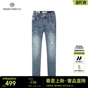 2023春季 水洗牛仔裤 新款 商务修身 男 休闲百搭牛仔裤 PP意大利男装