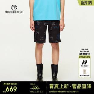 2025夏季 百搭运动五分裤 新款 休闲短裤 潮 字母花版 PP意大利轻奢男装