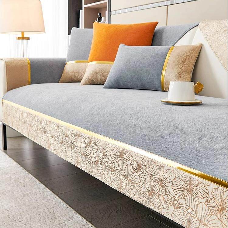 轻奢风雪尼尔沙发垫2025新款四季通用防滑皮沙发套罩高级感盖布,居家布艺,沙发垫,淘宝优惠券,粉丝福利购,淘宝优惠卷