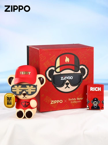 Пожарная машина Zippo Teddy Bear Teddybear подлинный суставочный набор подарочная коробка, чтобы дать парню подарки на День святого Валентина