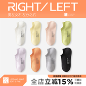 纯棉不掉跟吸汗短袜硅胶全棉分尺码 左分之右袜子女士船袜夏季 薄款