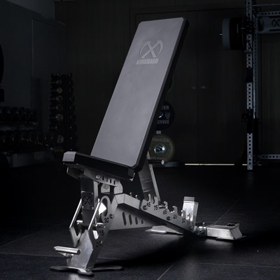 XMASTER不锈钢调节凳可折叠凳商用家用卧推凳平板凳多功能凳