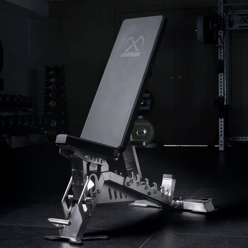 XMASTER不锈钢调节凳可折叠凳商用家用卧推凳平板凳多功能凳