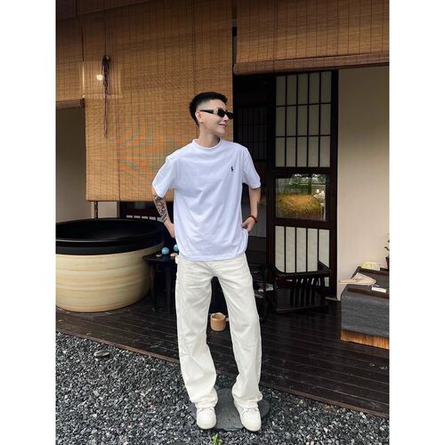 【品牌撤柜】小马标短袖T恤男士夏季圆领POLO纯棉宽松休闲刺绣t恤