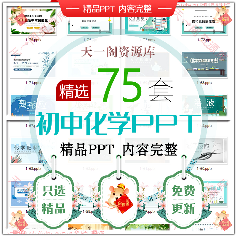 初中化学课件PPT中学化学实验教师说课公开优质课教学动态模板