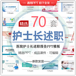 护士长述职报告年终工作总结汇报个人述职科室岗位规划PPT模板