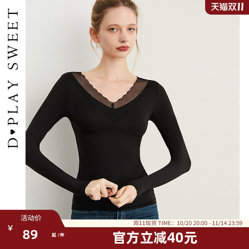 蕾丝网纱/一片式/轻薄隐形