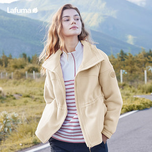 LAFUMA乐飞叶23秋冬户外抓绒衣女摇粒绒双面绒外套 暖绒服