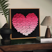 520一百100种语言我爱你石英砂肌理画diy材料包情侣生日手工礼物