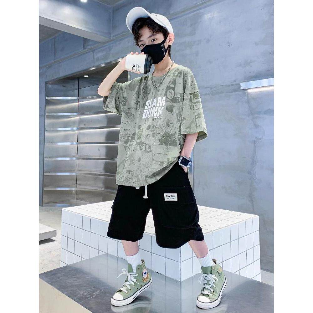 男童夏季套装2026新款儿童装夏装潮帅气时髦男孩短袖运动夏款衣服