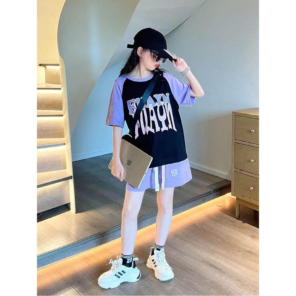 原版质量套装夏季儿童装短裤两件套速干篮球服夏装中大童薄款衣服