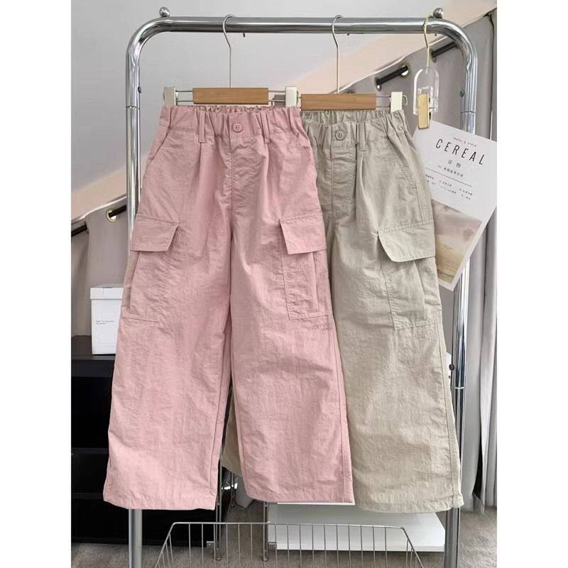 童装2026新款中大童夏季薄款工装裤女童儿童休闲长裤运动裤