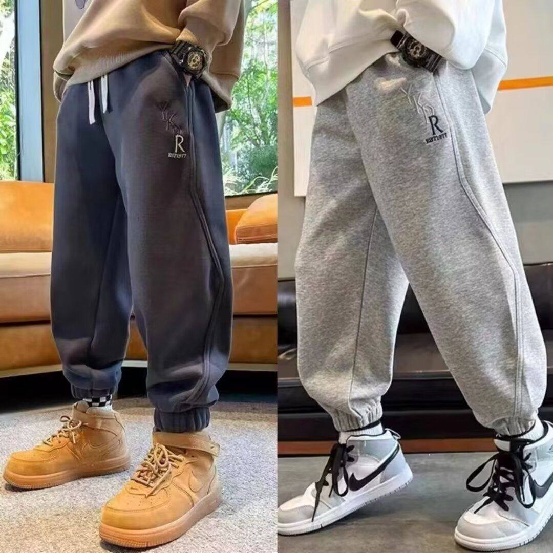 2025秋冬季新款儿童加绒休闲裤子女童休闲阔腿长裤复合奥利绒卫裤,童装/婴儿装/亲子装,裤子,淘宝优惠券,粉丝福利购,淘宝优惠卷